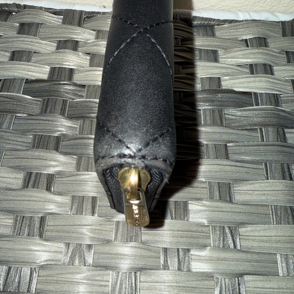 Michael Kors Quilted Black Leather Accordion Zip Wallet Organizer- Gold Accents - Picture 12 of 15